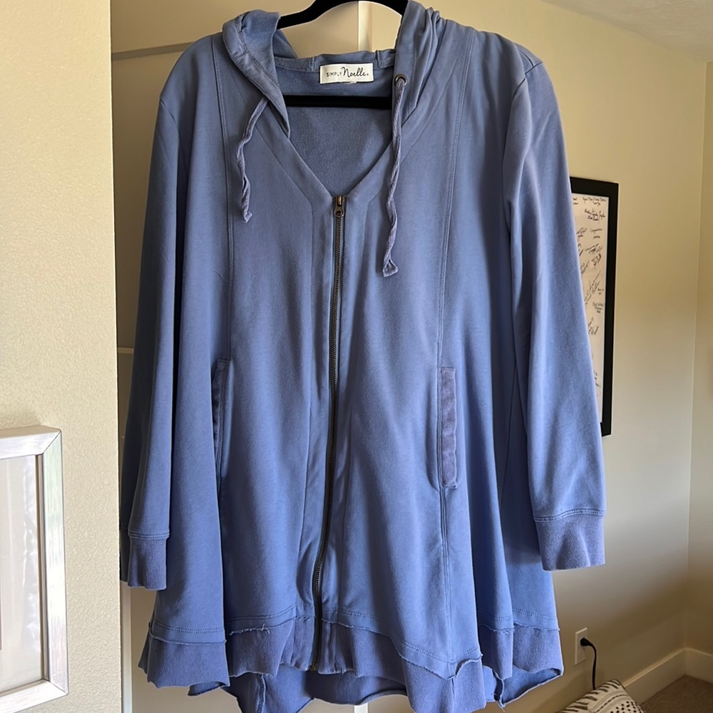 Simply Noelle zip up sweatshirt hoodie